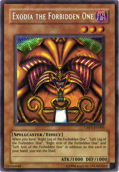Exodia the Forbidden One [UBP1-EN005] Secret Rare | Game Master's Emporium (The New GME)