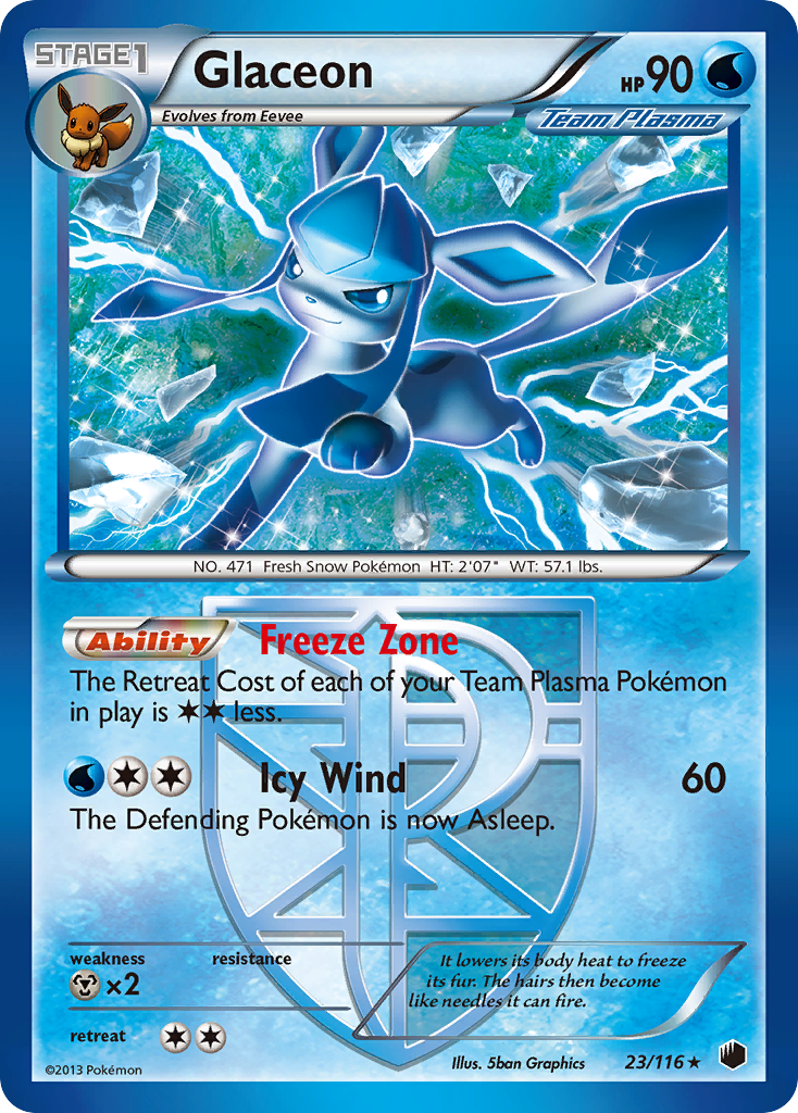 Glaceon (23/116) [Black & White: Plasma Freeze] | Game Master's Emporium (The New GME)