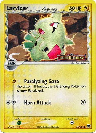 Larvitar (52/101) (Delta Species) (Stamped) [EX: Dragon Frontiers] | Game Master's Emporium (The New GME)