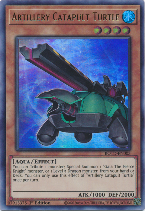 Artillery Catapult Turtle [ROTD-EN003] Ultra Rare | Game Master's Emporium (The New GME)