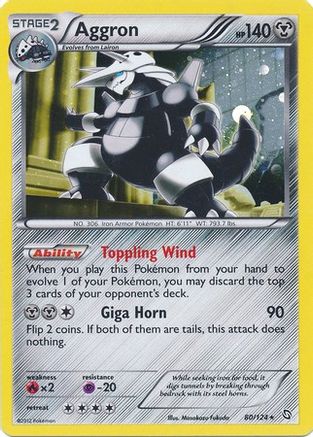 Aggron (80/124) (Cosmos Holo) [Black & White: Dragons Exalted] | Game Master's Emporium (The New GME)