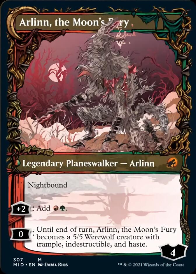 Arlinn, the Pack's Hope // Arlinn, the Moon's Fury (Showcase Equinox) [Innistrad: Midnight Hunt] | Game Master's Emporium (The New GME)