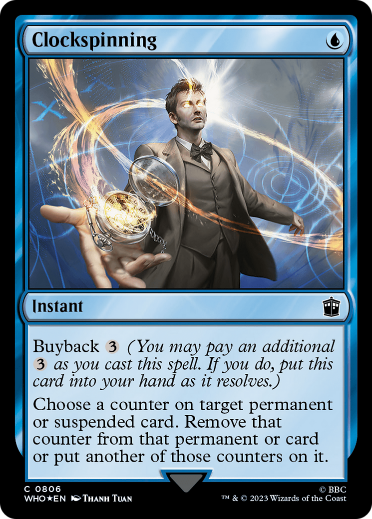 Clockspinning (Surge Foil) [Doctor Who] | Game Master's Emporium (The New GME)