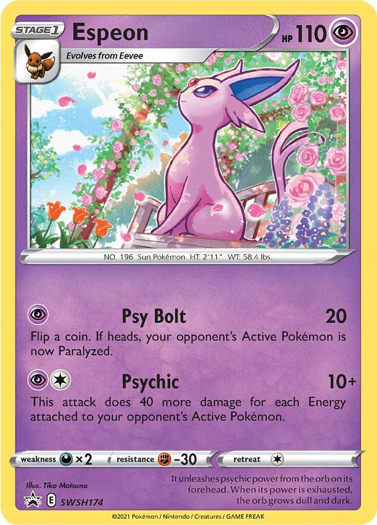 Espeon (SWSH174) [Sword & Shield: Black Star Promos] | Game Master's Emporium (The New GME)
