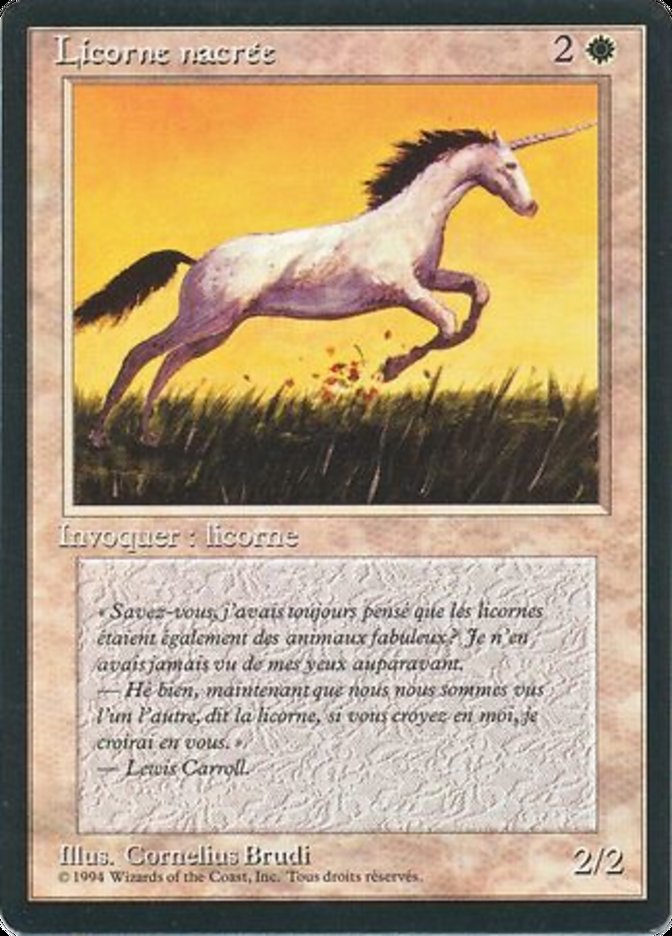 Pearled Unicorn [Foreign Black Border] | Game Master's Emporium (The New GME)