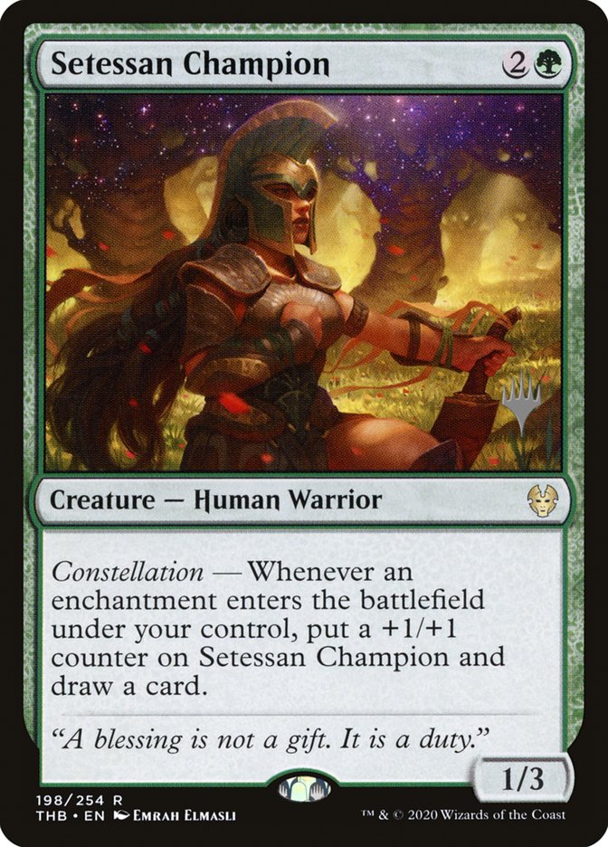 Setessan Champion (Promo Pack) [Theros Beyond Death Promos] | Game Master's Emporium (The New GME)