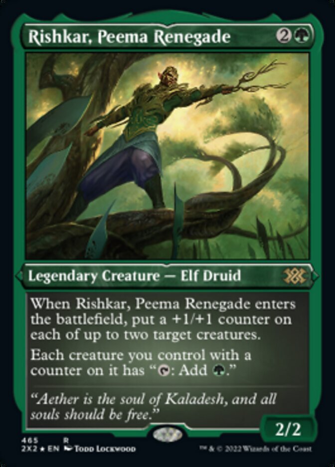 Rishkar, Peema Renegade (Foil Etched) [Double Masters 2022] | Game Master's Emporium (The New GME)