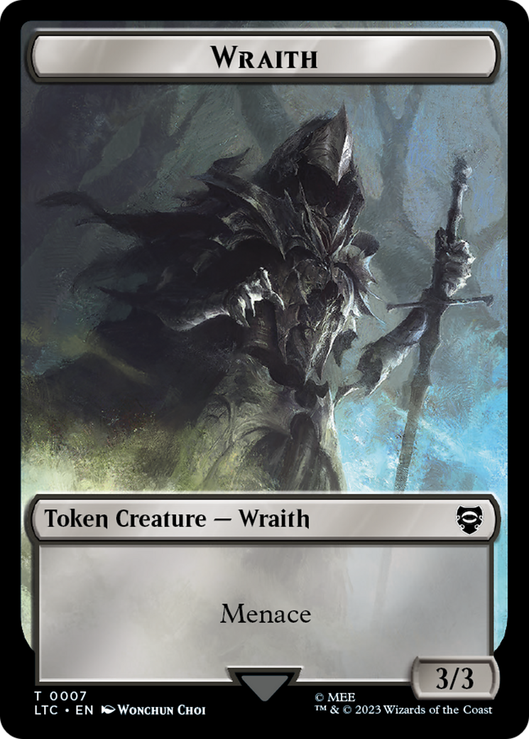 Goblin // Wraith Double-Sided Token [The Lord of the Rings: Tales of Middle-Earth Commander Tokens] | Game Master's Emporium (The New GME)