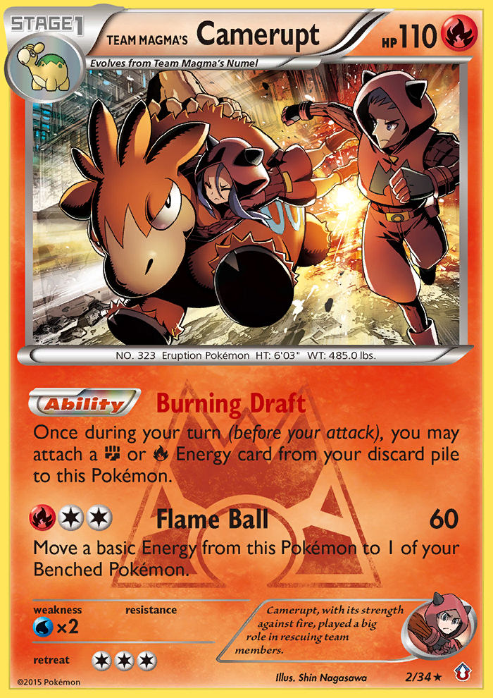 Team Magma's Camerupt (2/34) [XY: Double Crisis] | Game Master's Emporium (The New GME)