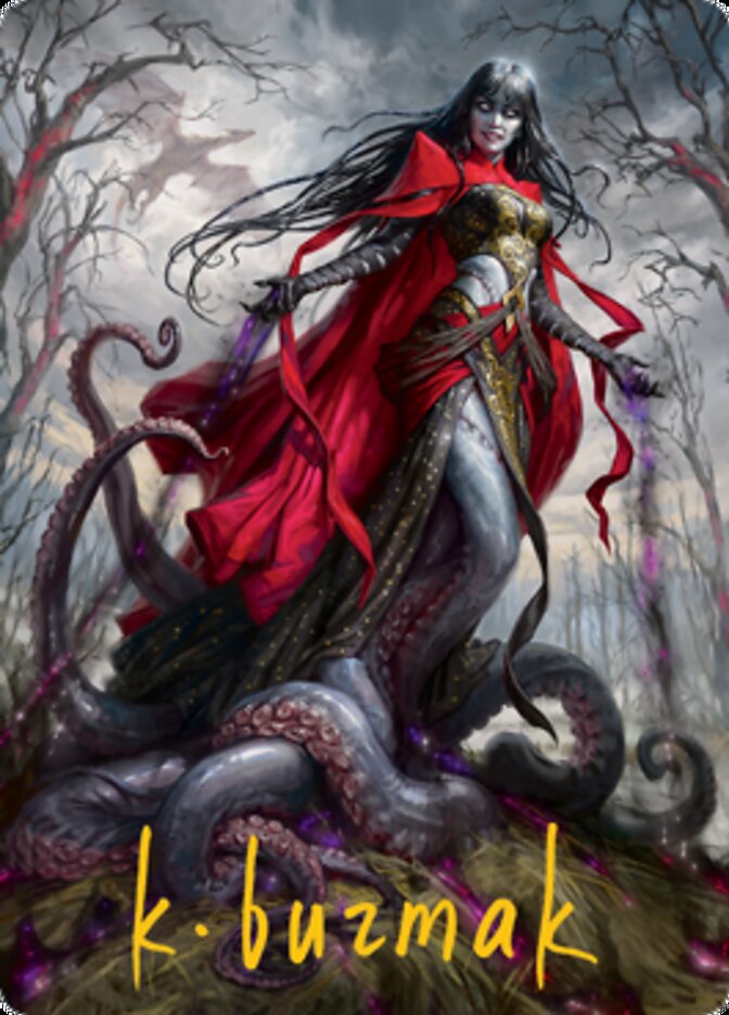 Geyadrone Dihada Art Card (54) (Gold-Stamped Signature) [Modern Horizons 2 Art Series] | Game Master's Emporium (The New GME)