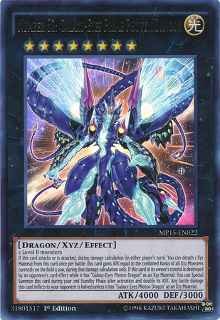 Number 62: Galaxy-Eyes Prime Photon Dragon [MP15-EN022] Ultra Rare | Game Master's Emporium (The New GME)