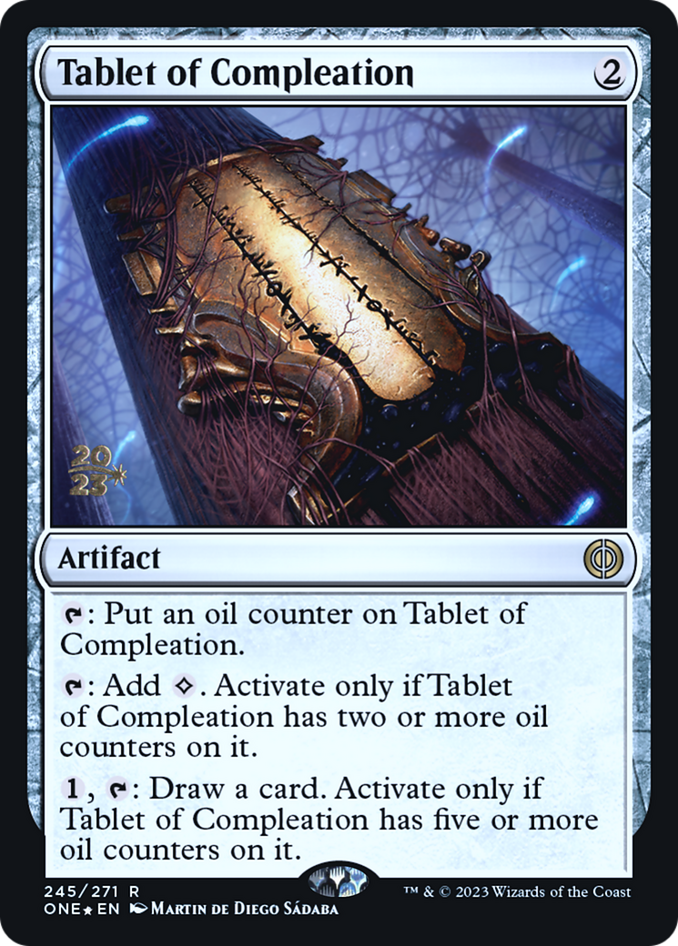 Tablet of Compleation [Phyrexia: All Will Be One Prerelease Promos] | Game Master's Emporium (The New GME)