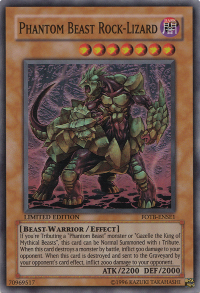 Phantom Beast Rock-Lizard [FOTB-ENSE1] Super Rare | Game Master's Emporium (The New GME)