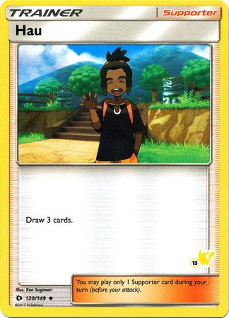 Hau (120/149) (Pikachu Stamp #13) [Battle Academy 2020] | Game Master's Emporium (The New GME)