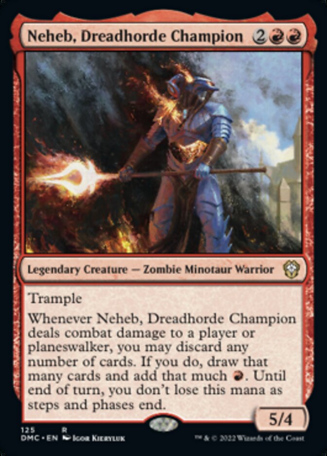 Neheb, Dreadhorde Champion [Dominaria United Commander] | Game Master's Emporium (The New GME)