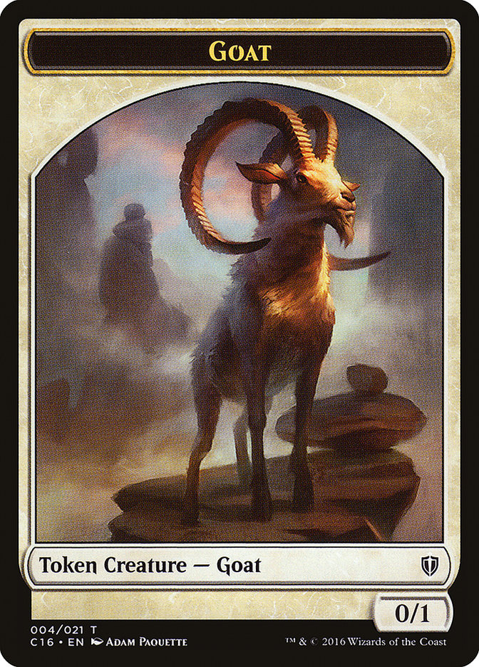Goat // Thopter Double-Sided Token [Commander 2016 Tokens] | Game Master's Emporium (The New GME)