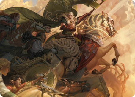 Marshal's Anthem Art Card [The Lord of the Rings: Tales of Middle-earth Art Series] | Game Master's Emporium (The New GME)
