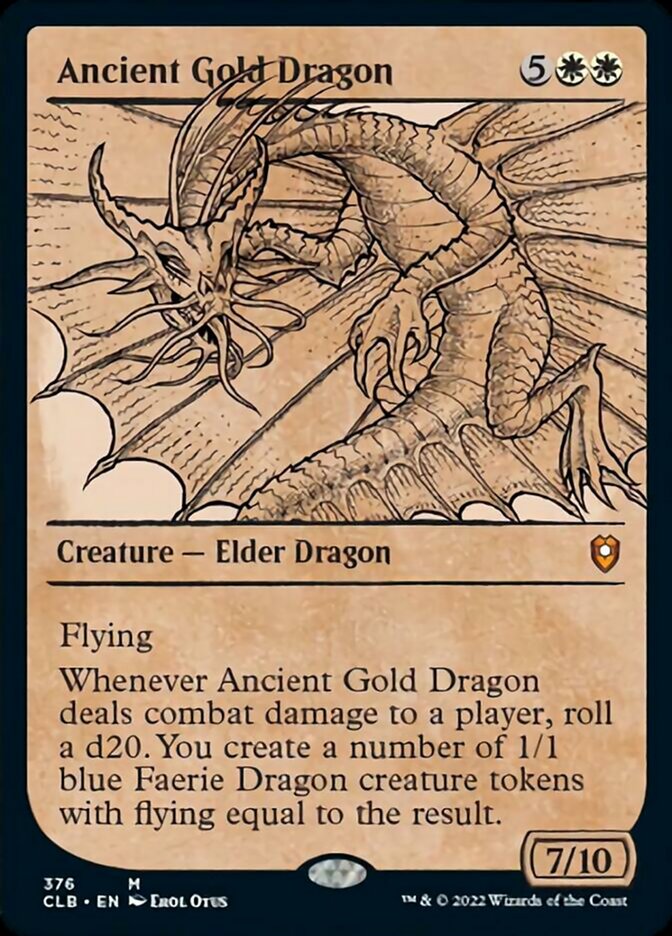 Ancient Gold Dragon (Showcase) [Commander Legends: Battle for Baldur's Gate] | Game Master's Emporium (The New GME)