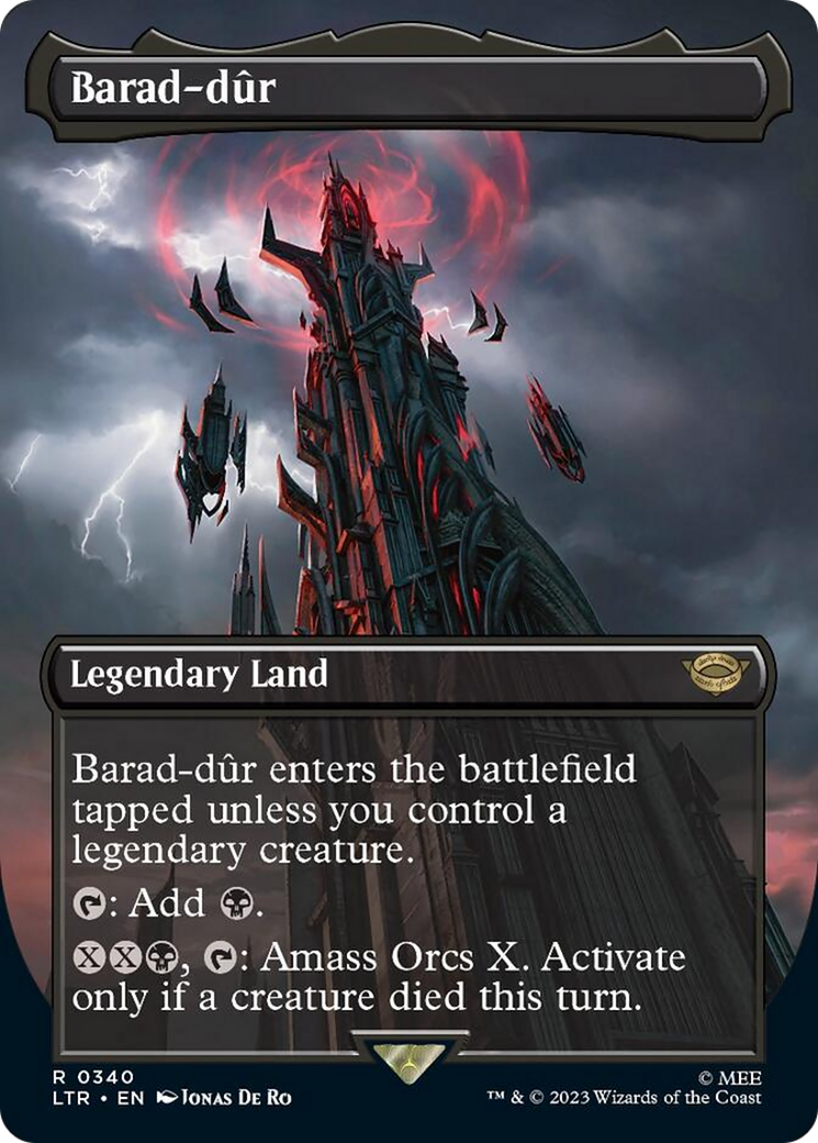 Barad-dur (Borderless Alternate Art) (340) [The Lord of the Rings: Tales of Middle-Earth] | Game Master's Emporium (The New GME)