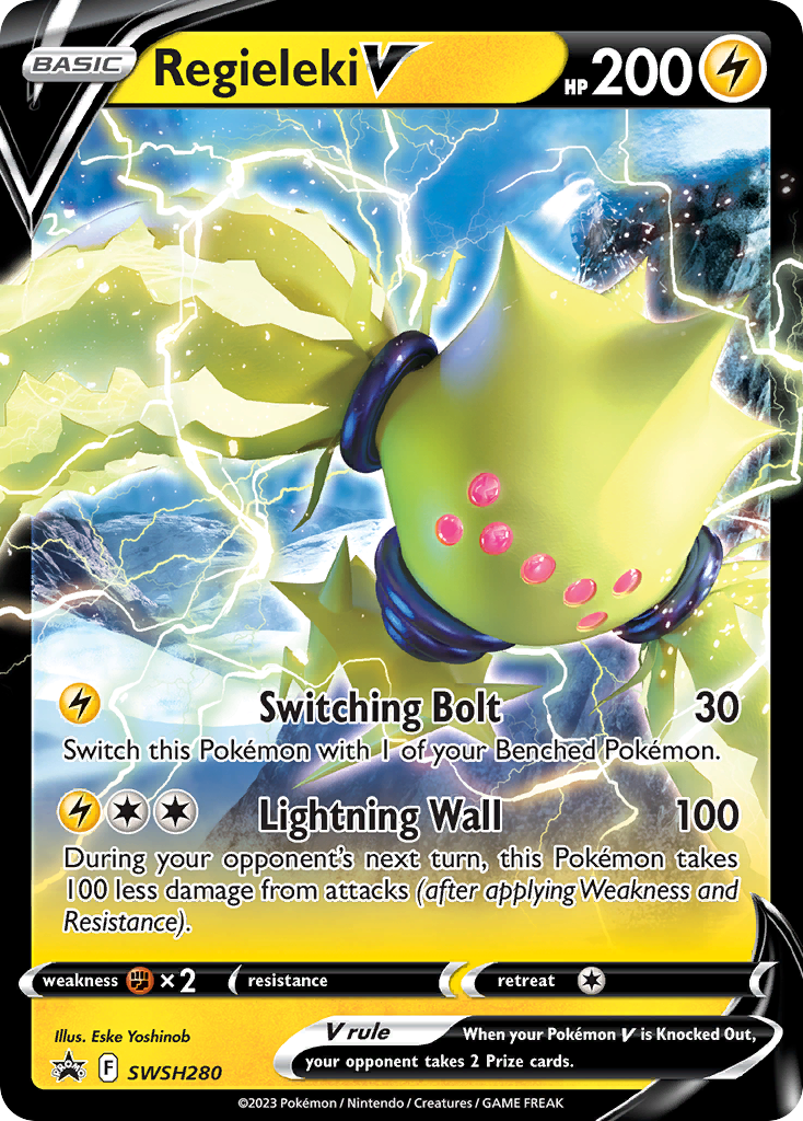 Regieleki V (SWSH280) (Jumbo Card) [Sword & Shield: Black Star Promos] | Game Master's Emporium (The New GME)