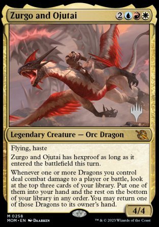 Zurgo and Ojutai (Promo Pack) [March of the Machine Promos] | Game Master's Emporium (The New GME)