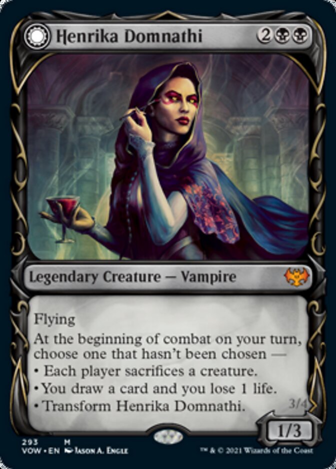 Henrika Domnathi // Henrika, Infernal Seer (Showcase Fang Frame) [Innistrad: Crimson Vow] | Game Master's Emporium (The New GME)