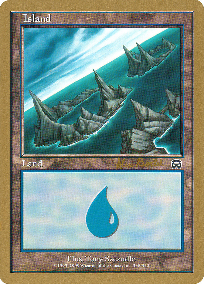 Island (ab338a) (Alex Borteh) [World Championship Decks 2001] | Game Master's Emporium (The New GME)