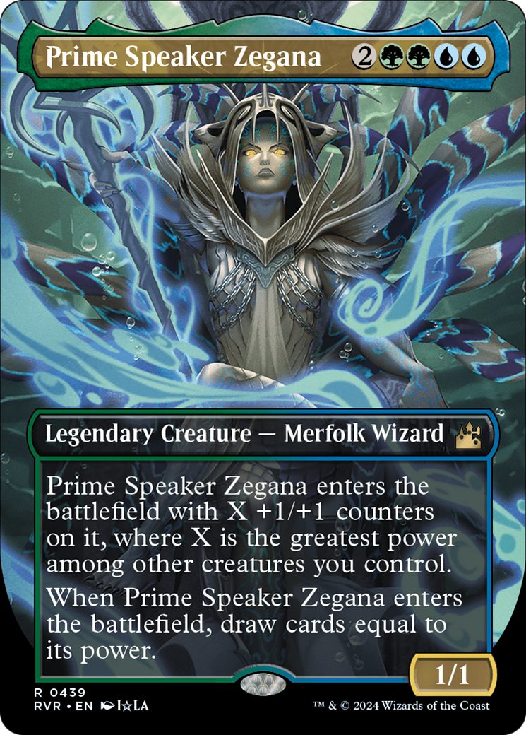 Prime Speaker Zegana (Anime Borderless) [Ravnica Remastered] | Game Master's Emporium (The New GME)