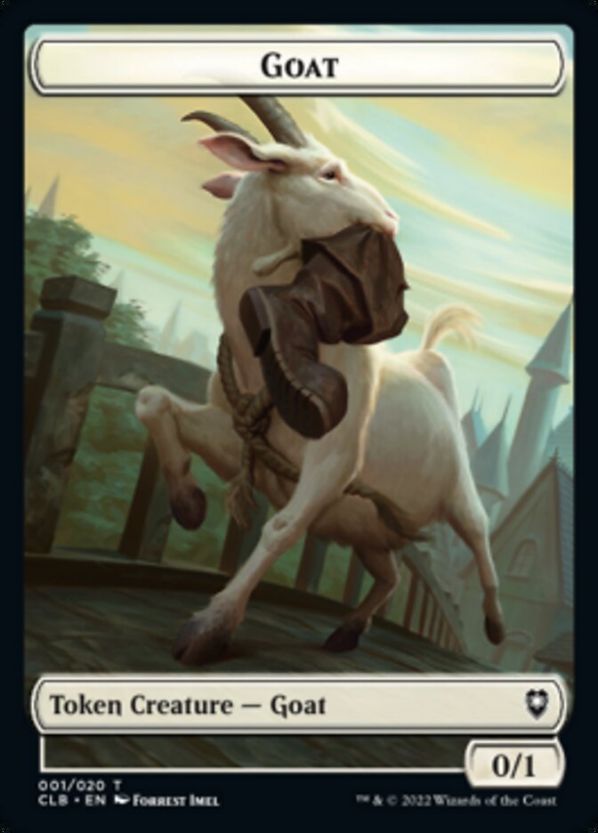 Treasure // Goat Double-Sided Token [Commander Legends: Battle for Baldur's Gate Tokens] | Game Master's Emporium (The New GME)