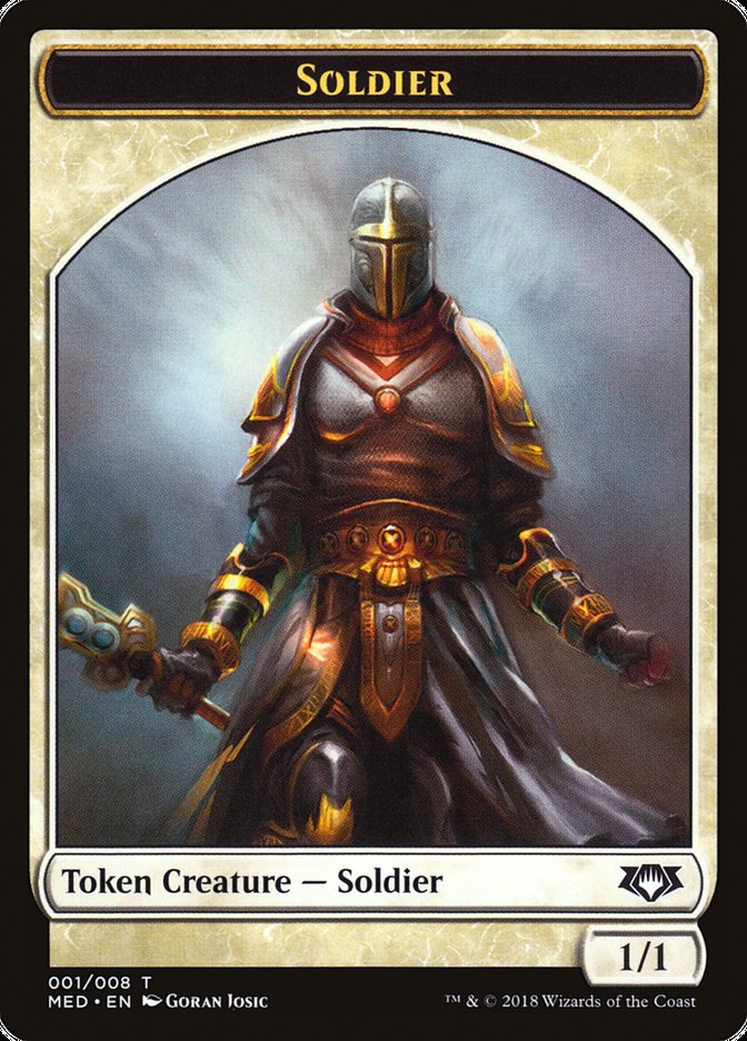 Soldier Token [Mythic Edition Tokens] | Game Master's Emporium (The New GME)