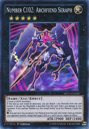 Number C102: Archfiend Seraph [MP15-EN024] Super Rare | Game Master's Emporium (The New GME)