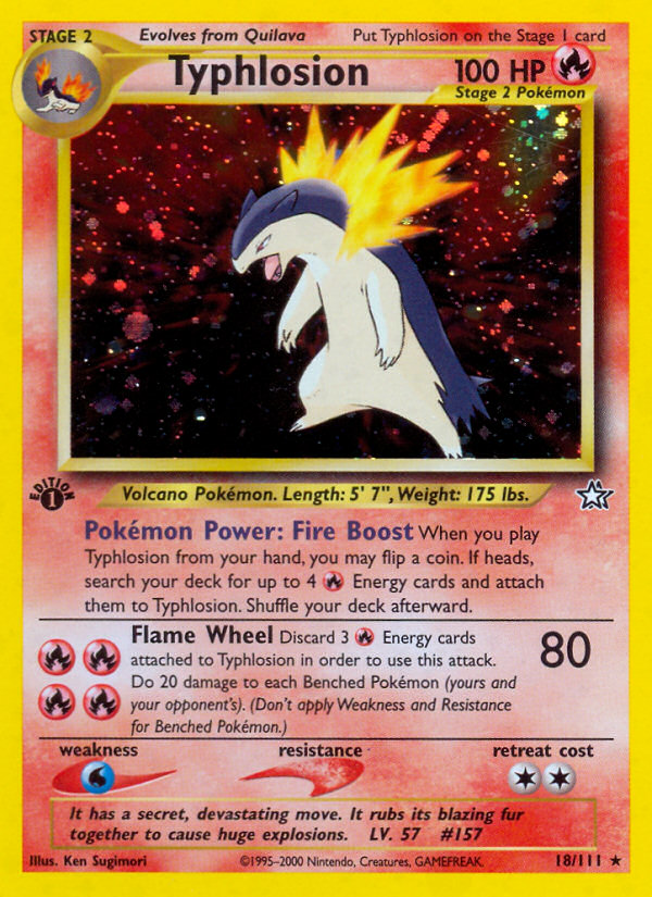 Typhlosion (18/111) [Neo Genesis 1st Edition] | Game Master's Emporium (The New GME)