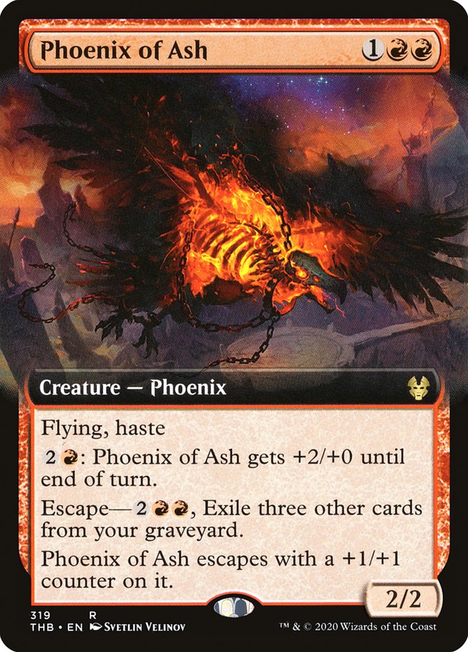 Phoenix of Ash (Extended Art) [Theros Beyond Death] | Game Master's Emporium (The New GME)