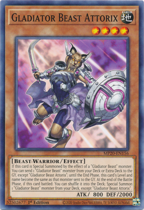 Gladiator Beast Attorix [MP20-EN156] Common | Game Master's Emporium (The New GME)