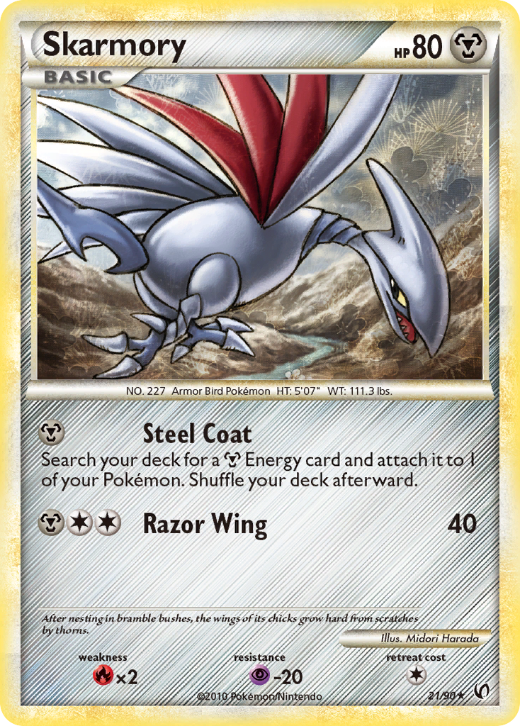 Skarmory (21/90) [HeartGold & SoulSilver: Undaunted] | Game Master's Emporium (The New GME)