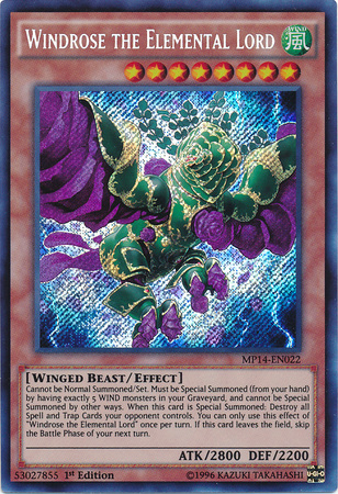 Windrose the Elemental Lord [MP14-EN022] Secret Rare | Game Master's Emporium (The New GME)