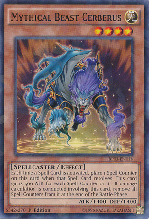 Mythical Beast Cerberus [BP03-EN018] Shatterfoil Rare | Game Master's Emporium (The New GME)