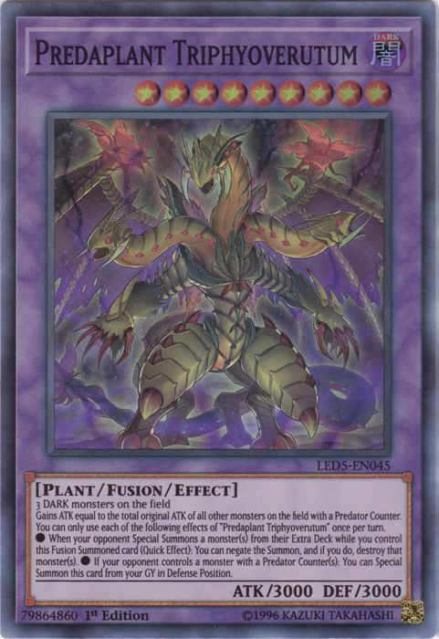 Predaplant Triphyoverutum [LED5-EN045] Super Rare | Game Master's Emporium (The New GME)