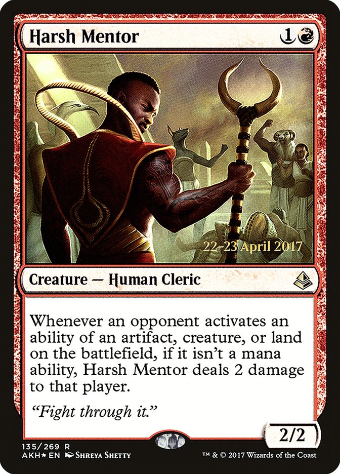 Harsh Mentor [Amonkhet Prerelease Promos] | Game Master's Emporium (The New GME)