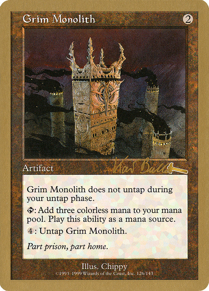 Grim Monolith (Kai Budde) [World Championship Decks 1999] | Game Master's Emporium (The New GME)