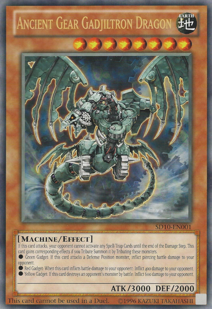 Ancient Gear Gadjiltron Dragon (Oversized) (Machine Madness) [SD10-EN001] Promo | Game Master's Emporium (The New GME)