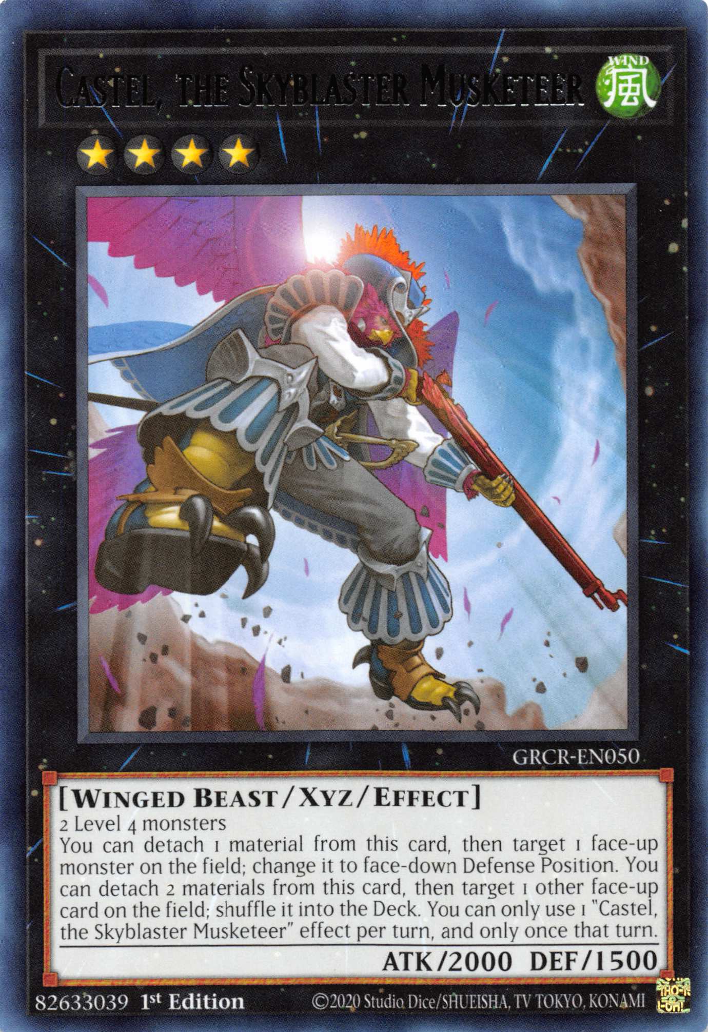 Castel, the Skyblaster Musketeer [GRCR-EN050] Rare | Game Master's Emporium (The New GME)
