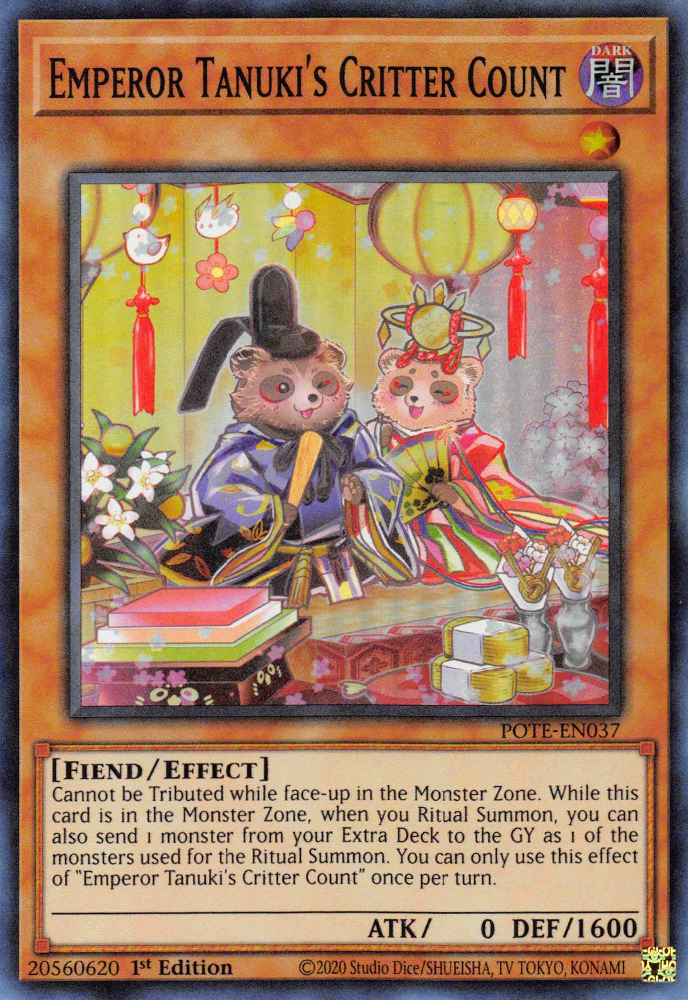 Emperor Tanuki's Critter Count [POTE-EN037] Super Rare | Game Master's Emporium (The New GME)