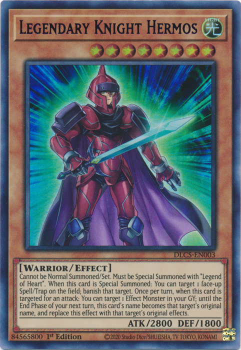 Legendary Knight Hermos (Purple) [DLCS-EN003] Ultra Rare | Game Master's Emporium (The New GME)