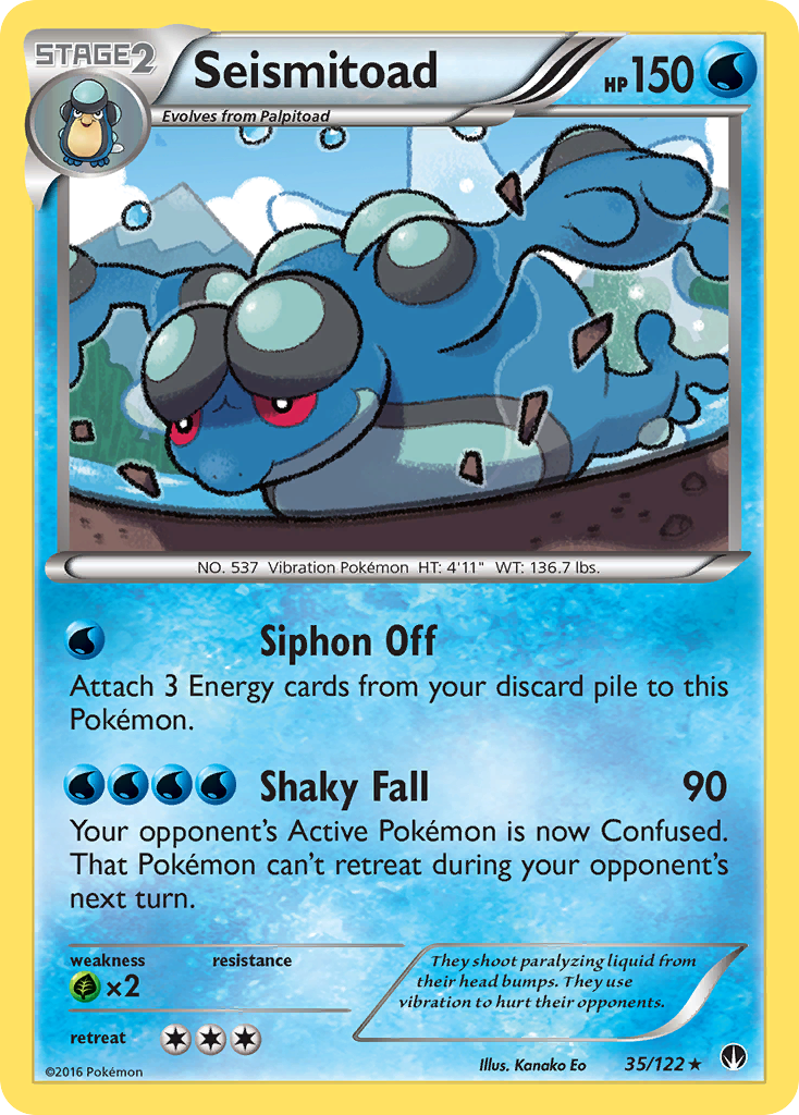 Seismitoad (35/122) [XY: BREAKpoint] | Game Master's Emporium (The New GME)