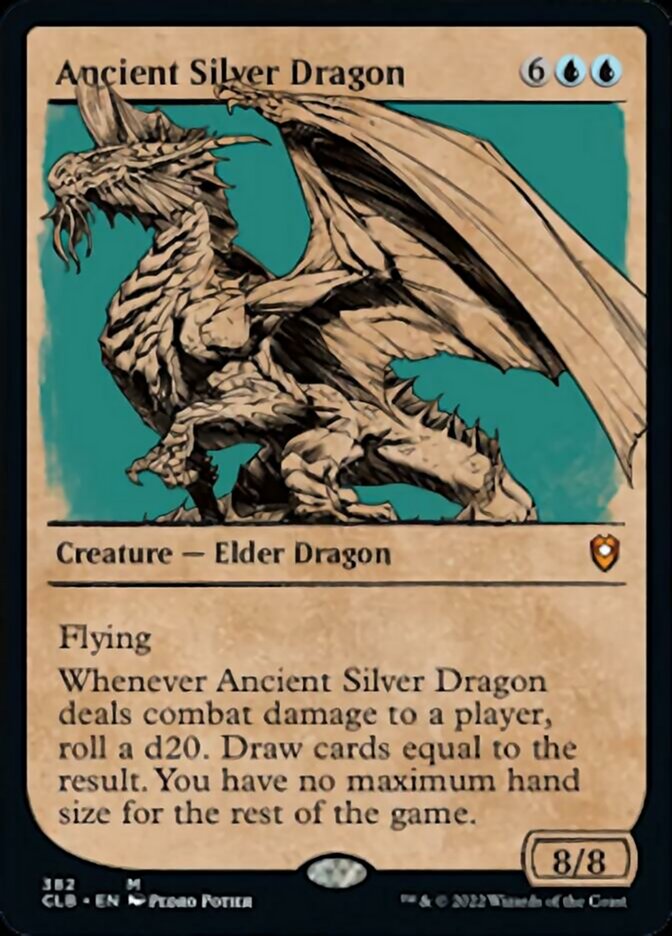 Ancient Silver Dragon (Showcase) [Commander Legends: Battle for Baldur's Gate] | Game Master's Emporium (The New GME)