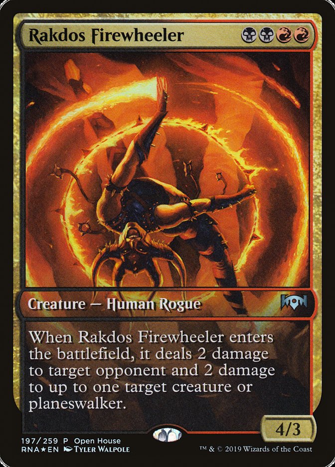 Rakdos Firewheeler (Open House) (Extended Art) [Ravnica Allegiance Promos] | Game Master's Emporium (The New GME)