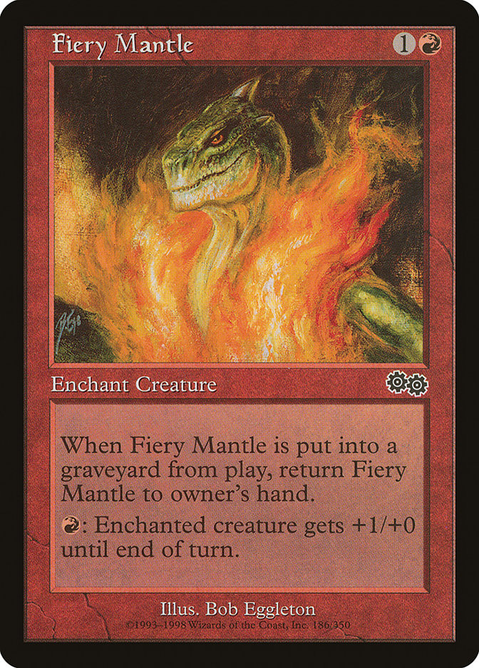 Fiery Mantle [Urza's Saga] | Game Master's Emporium (The New GME)
