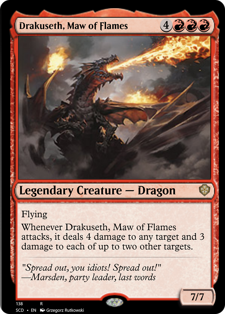 Drakuseth, Maw of Flames [Starter Commander Decks] | Game Master's Emporium (The New GME)
