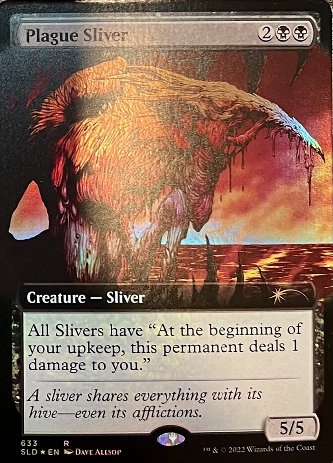 Plague Sliver (Extended Art) [Secret Lair Drop Promos] | Game Master's Emporium (The New GME)